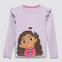 Polo Manga Larga Niña Alita Print Gabbys Dollhouse