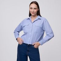 Blusa Mujer Puño Madison Manga Larga