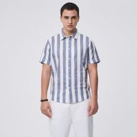 Camisa Manga Corta Hombre Rayada Hypnotic