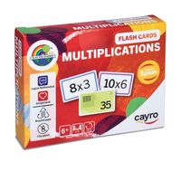 Cartas Educativas Flashcards De Multiplicación Cayro