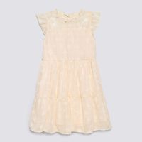 Vestido Manga Corta Circus Niña Fiesta Lurex