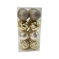 Set X16 Bolas Doradas 6Cm