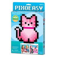 Kit De Arte Pixel Con Stickers Gato Pixoeasy 4M