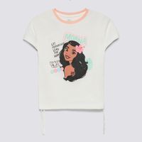 Polo Manga Corta Niña Cuello Rib Moana
