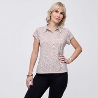 Polo Mujer Cuello Zafin Manga Corta