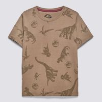 Polo Manga Corta Niño Algodón Full Print Jurassic
