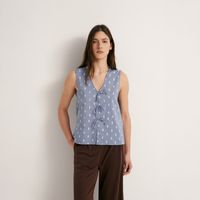 Polo Mujer Sfera Bordado Lazadas Azul Claro