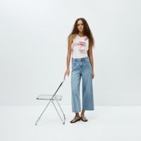 Jean Mujer Sfera Corto Culotte Azul Medio