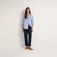 Pantalon Mujer Sfera Recto Lino Marino