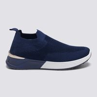 Zapatillas Urbanas Mujer Azul Tejida Madison