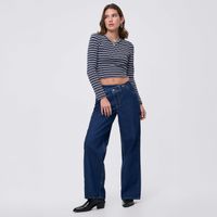 Jean Mujer Boton Hypnotic Straight