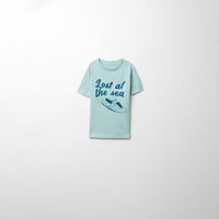 Polo Niño Sfera Basica Estampada Azul
