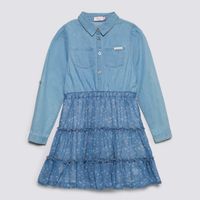 Vestido Circus Niña Roll Up Gasa