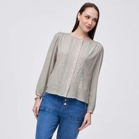 Blusa Mujer Lace Madison Manga Larga