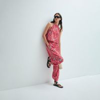 Pantalon Mujer Sfera Estampado Bandana Rojo