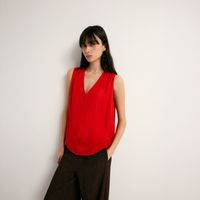Blusa Mujer Sfera S/M Canutillo Sisa Mid Rojo