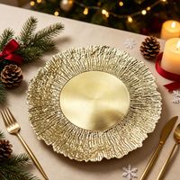 Plato De Sitio Rococo Dorado 33Cm