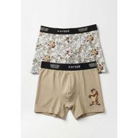 Duo Pack Box Juvenil Hombre Largo Algodon Wp294.05
