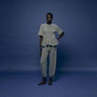 Pantalón Mujer Sfera Bombacho Gris