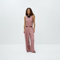 Pantalon Mujer Sfera Tencel Rayas Rosa Palo