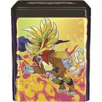 Lata Apilable Coleccionable Con Stickers Pokémon Tcg Español 3 Sobres