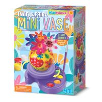 Kit De Pintura Twirl And Paint Mini Florero Kidzmaker 4M
