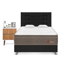 Dormitorio Sirius 2 Plazas + 1 Velador Milan Gris