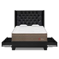 Dormitorio Sirius 4 Cajones 2 Plazas Laqueado