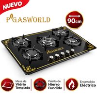 Cocina Empotrable  PGas 5 Quemadores Vidrio Templado 90cm