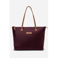 CARTERA DE NYLON CUERO TOTE MAXI