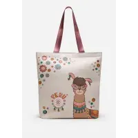 CARTERA TOTE LLAMA