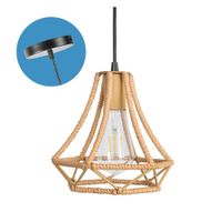 Lámpara Colgante Amalia Camell 1 Luz Ciametsa