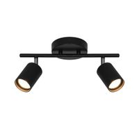 Barra Negro 2 Luces Gu10 Orange