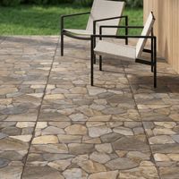 Piso Cerámico Tipo Piedra Fontana Beige 60x60cm 1.80m2 Celima