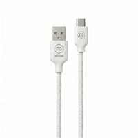 Cable Trenzado Usb-a A Usb-c - 2m Blanco Maxell