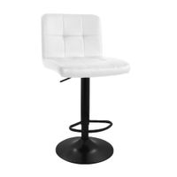 Banco de Bar Regulable sin brazos Nill Blanco