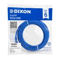 Patch Cord Dixon Cat 6 Lszh 10m Azul