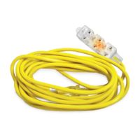 Extensión con 3 tomas 10m 16awg Amarillo Home Light