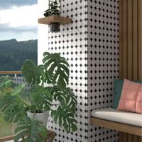 Mosaico Geometrica Piano 30.6x30.6cm Orange - Venta por unidad