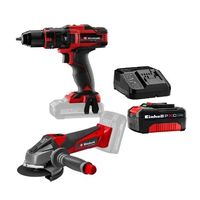 Combo Einhell: Taladro 1/2"" TE-CD 18/40 Li-i + Amoladora 4 1/2"" TE-AG 18/115 + Bateria 2.5ah + Cargadpr