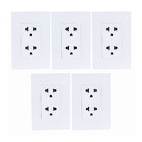 Tomacorriente Doble Universal Matte Blanco - Packx5