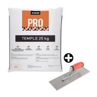 COMBO: Temple D´Color Pro 25 kg + Llana Delgada Werken GSPE058 Plata 12x4'