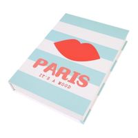 Libro Caja Decorativa Paris 25x18cm Decore