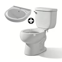 COMBO Inodoro Taza + Tanque + Lavatorio New Omega Blanco Orange
