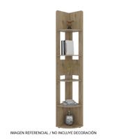 Estante Esquinero Home-e7 Macadamia 180x30x30 Tuhome