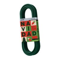 Extensión Cube Taps Spt-2 2x20 Awg 5m Verde Navidad