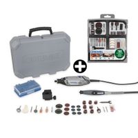COMBO: Dremel 3000 + MP Kit 30 Accesorios + Set 110 accesorios multiproposito kit row