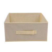 Caja organizadora de tela Mediano 31x15cm Camel