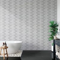 Pared Lisa Brick Onda Plata 30x60cm 2.16m2 Celima