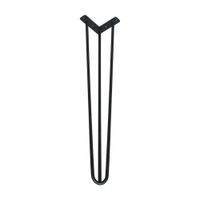 Pata de mesa Negra 72cm x 8mm
